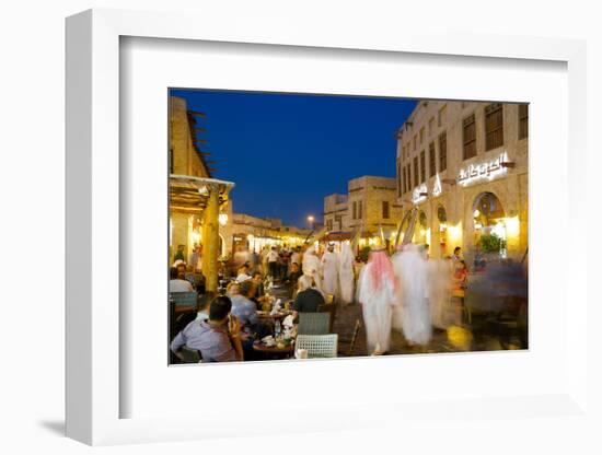 Souq Waqif at Dusk, Doha, Qatar, Middle East-Frank Fell-Framed Photographic Print