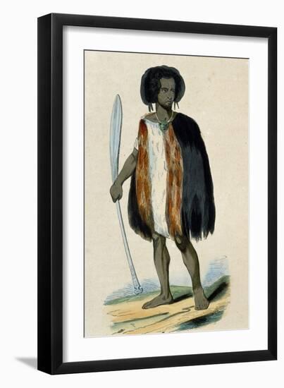 Souraki Warrior (New Zealand)-null-Framed Giclee Print