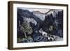 Source of the Hudson, the Indian Pass through the Adirondacks-Currier & Ives-Framed Giclee Print