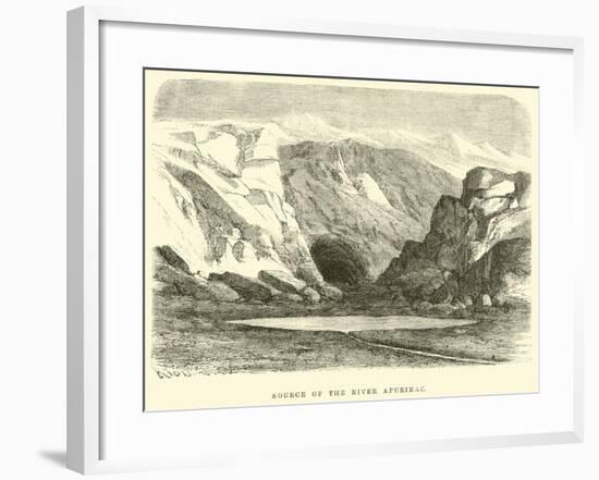 Source of the River Apurimac-Édouard Riou-Framed Giclee Print