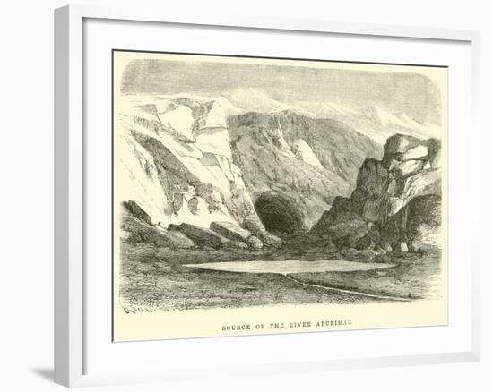 Source of the River Apurimac-Édouard Riou-Framed Giclee Print