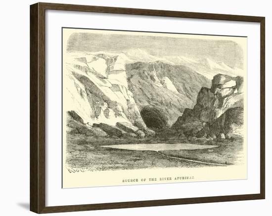 Source of the River Apurimac-Édouard Riou-Framed Giclee Print