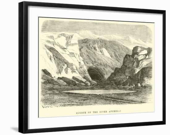 Source of the River Apurimac-Édouard Riou-Framed Giclee Print