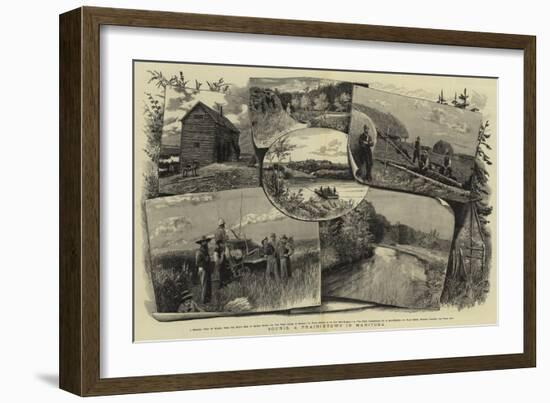 Souris, a Prairietown in Manitoba-null-Framed Giclee Print