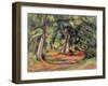 Sous-Bois 1890-94-Paul Cézanne-Framed Giclee Print