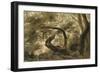 Sous-bois, arbres aux branches tortueuses-Pierre Henri de Valenciennes-Framed Giclee Print