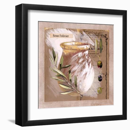 Sous l'olivier-Pascal Cessou-Framed Art Print