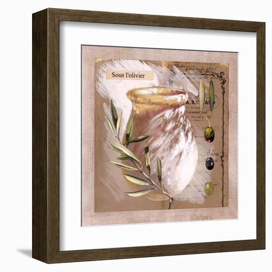 Sous l'olivier-Pascal Cessou-Framed Art Print