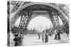 Sous la Tour Eiffel-null-Stretched Canvas