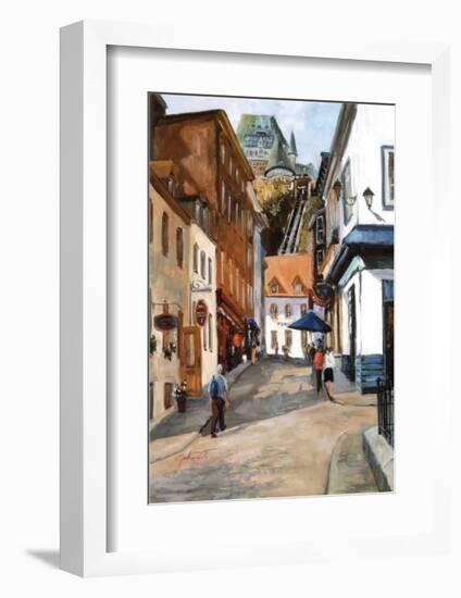 Sous-le-Fort Street-Ginette Racette-Framed Art Print