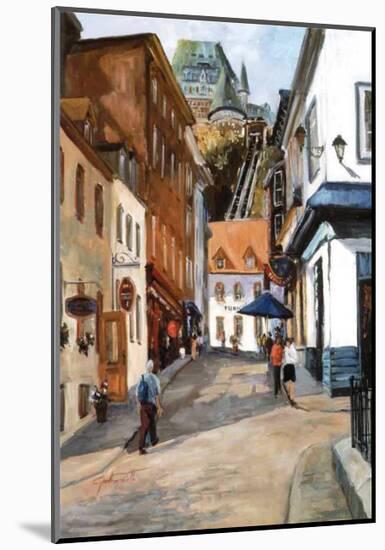 Sous-le-Fort Street-Ginette Racette-Mounted Art Print