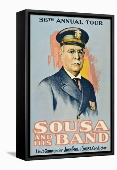 SOUSA AND HIS BAND, John Philip Sousa, 1901.-null-Framed Stretched Canvas