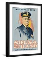 SOUSA AND HIS BAND, John Philip Sousa, 1901.-null-Framed Art Print