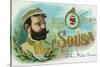 Sousa Brand Cigar Box Label, John Philip Sousa, American Composer and Conductor-Lantern Press-Stretched Canvas