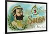 Sousa Brand Cigar Box Label, John Philip Sousa, American Composer and Conductor-Lantern Press-Framed Art Print