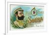 Sousa Brand Cigar Box Label, John Philip Sousa, American Composer and Conductor-Lantern Press-Framed Art Print