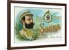 Sousa Brand Cigar Box Label, John Philip Sousa, American Composer and Conductor-Lantern Press-Framed Art Print