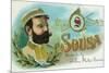 Sousa Brand Cigar Box Label, John Philip Sousa, American Composer and Conductor-Lantern Press-Mounted Art Print