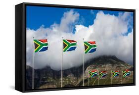 South Africa, Bay, Blowing Flags-Catharina Lux-Framed Stretched Canvas