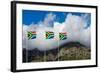 South Africa, Bay, Blowing Flags-Catharina Lux-Framed Photographic Print