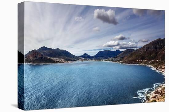 South Africa Bay View, Panoramic Landscape of Capetown, Aerial View on Atlantic Sea, Majestic Scene-Anna Omelchenko-Stretched Canvas