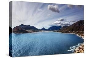 South Africa Bay View, Panoramic Landscape of Capetown, Aerial View on Atlantic Sea, Majestic Scene-Anna Omelchenko-Stretched Canvas