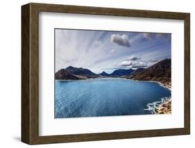 South Africa Bay View, Panoramic Landscape of Capetown, Aerial View on Atlantic Sea, Majestic Scene-Anna Omelchenko-Framed Photographic Print