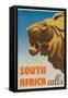 South Africa Calls Poster-Gayle Ullman-Framed Stretched Canvas