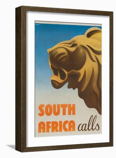 South Africa Calls Poster-Gayle Ullman-Framed Giclee Print