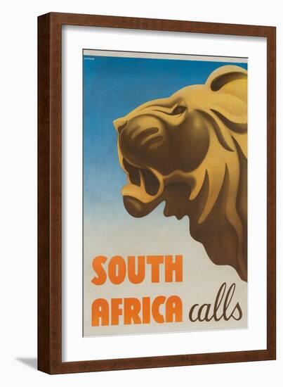 South Africa Calls Poster-Gayle Ullman-Framed Giclee Print