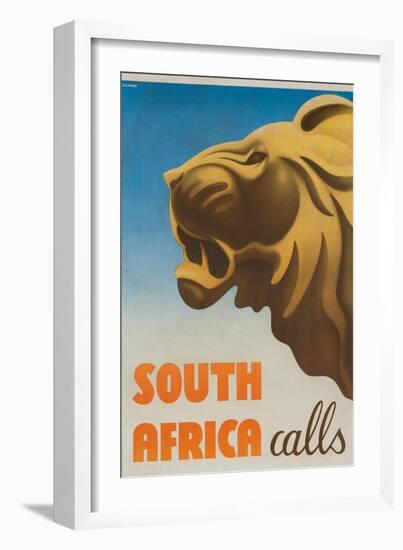 South Africa Calls Poster-Gayle Ullman-Framed Giclee Print