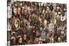 South Africa, Cape Town, Green Market Square, Masks-Catharina Lux-Stretched Canvas