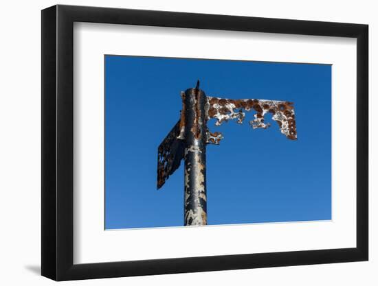 South Africa, Cape Town, Rusted Signpost-Catharina Lux-Framed Photographic Print