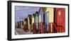 South Africa, Cape Town, Simons Town, Rows of Beach Hut-Paul Souders-Framed Photographic Print