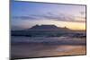 South Africa, Cape Town, Table Mountain During the Blue Hour-Catharina Lux-Mounted Photographic Print