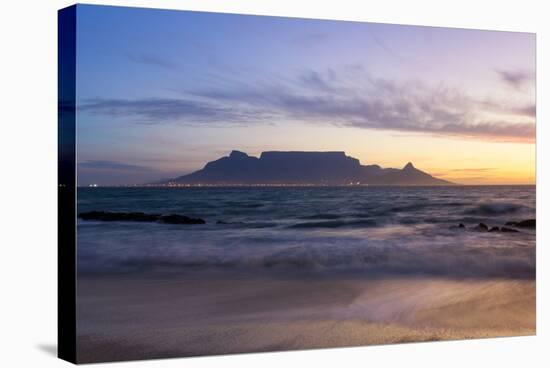 South Africa, Cape Town, Table Mountain During the Blue Hour-Catharina Lux-Stretched Canvas