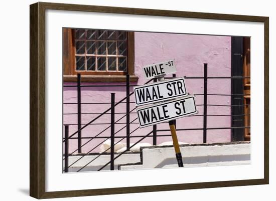 South Africa, Cape Town, Varity of Street Signs-Catharina Lux-Framed Photographic Print