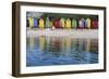 South Africa, Cape Town, View of Beach Huts-Michele Westmorland-Framed Photographic Print