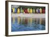 South Africa, Cape Town, View of Beach Huts-Michele Westmorland-Framed Photographic Print