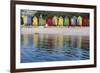 South Africa, Cape Town, View of Beach Huts-Michele Westmorland-Framed Photographic Print