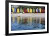 South Africa, Cape Town, View of Beach Huts-Michele Westmorland-Framed Photographic Print