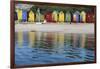 South Africa, Cape Town, View of Beach Huts-Michele Westmorland-Framed Photographic Print