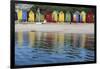 South Africa, Cape Town, View of Beach Huts-Michele Westmorland-Framed Photographic Print