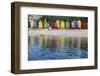 South Africa, Cape Town, View of Beach Huts-Michele Westmorland-Framed Photographic Print