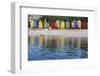 South Africa, Cape Town, View of Beach Huts-Michele Westmorland-Framed Photographic Print