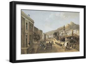 South Africa, Cape Town, Wale Street and St George's Cathedral-Thomas William Bowler-Framed Giclee Print