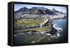 South Africa, Capetown, Aerial View of City-Stuart Westmorland-Framed Stretched Canvas