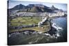 South Africa, Capetown, Aerial View of City-Stuart Westmorland-Stretched Canvas