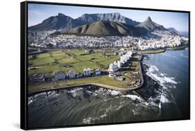 South Africa, Capetown, Aerial View of City-Stuart Westmorland-Framed Stretched Canvas