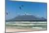 South Africa, Capetown, Kitesurfer in Front of the Table Mountain Silhouette-Catharina Lux-Mounted Photographic Print